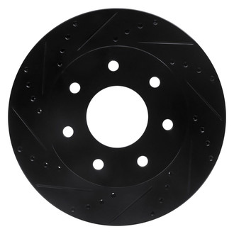 R1 Concepts® - eLINE™ Drilled and Slotted 1-Piece Front Driver Side Brake Rotor