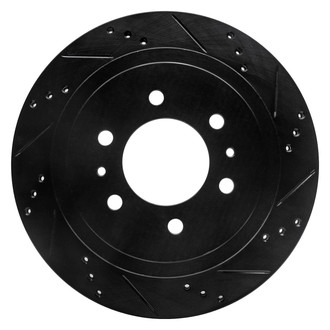 R1 Concepts® - eLINE™ Drilled and Slotted 1-Piece Rear Passenger Side Brake Rotor