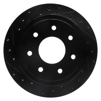R1 Concepts® - eLINE™ Drilled and Slotted 1-Piece Rear Driver Side Brake Rotor