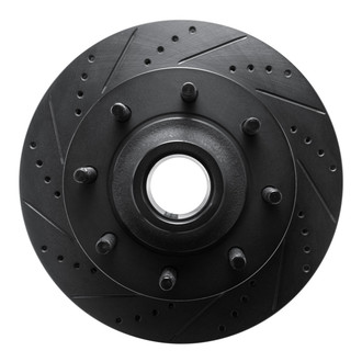 R1 Concepts® - eLINE™ Drilled and Slotted 1-Piece Front Driver Side Brake Rotor