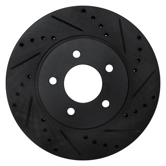 R1 Concepts® - eLINE™ Drilled and Slotted 1-Piece Front Passenger Side Brake Rotor