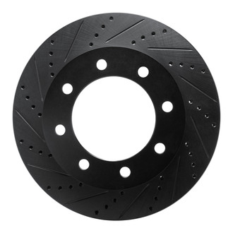 R1 Concepts® - eLINE™ Drilled and Slotted 1-Piece Front Driver Side Brake Rotor