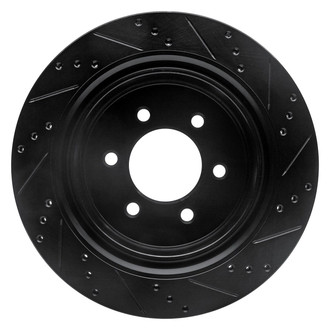R1 Concepts® - eLINE™ Drilled and Slotted 1-Piece Rear Driver Side Brake Rotor