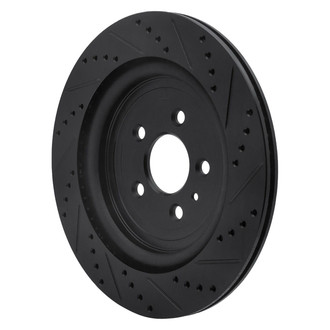 R1 Concepts® - eLINE™ Drilled and Slotted 1-Piece Rear Driver Side Brake Rotor
