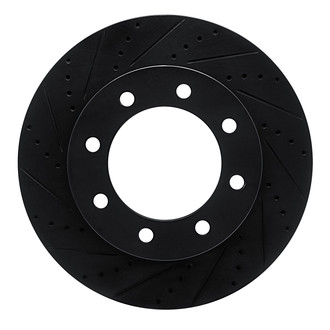 R1 Concepts® - eLINE™ Drilled and Slotted 1-Piece Front Driver Side Brake Rotor