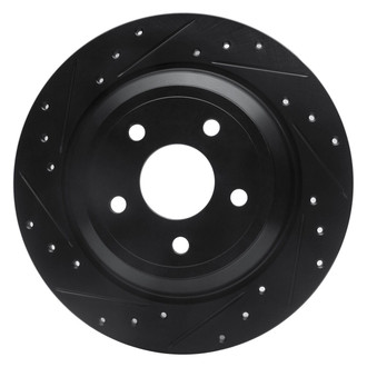 R1 Concepts® - eLINE™ Drilled and Slotted 1-Piece Rear Driver Side Brake Rotor