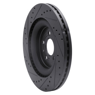 R1 Concepts® - eLINE™ Drilled and Slotted 1-Piece Front Passenger Side Brake Rotor