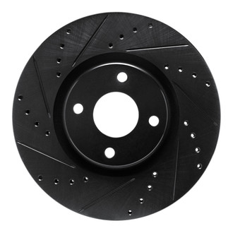 R1 Concepts® - eLINE™ Drilled and Slotted 1-Piece Front Driver Side Brake Rotor
