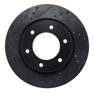 R1 Concepts® - eLINE™ Drilled and Slotted 1-Piece Front Driver Side Brake Rotor