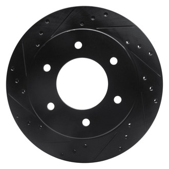 R1 Concepts® - eLINE™ Drilled and Slotted 1-Piece Rear Driver Side Brake Rotor