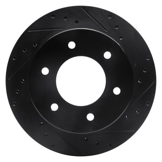 R1 Concepts® - eLINE™ Drilled and Slotted 1-Piece Rear Passenger Side Brake Rotor