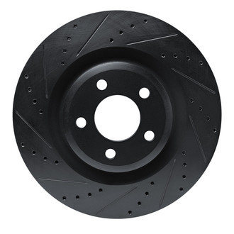 R1 Concepts® - eLINE™ Drilled and Slotted 1-Piece Front Driver Side Brake Rotor