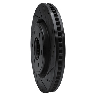 R1 Concepts® - eLINE™ Drilled and Slotted 1-Piece Front Passenger Side Brake Rotor