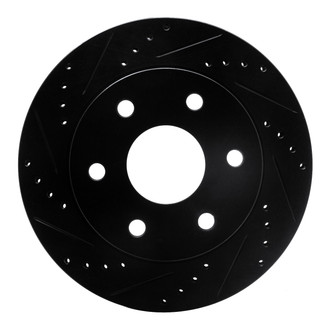 R1 Concepts® - eLINE™ Drilled and Slotted 1-Piece Rear Driver Side Brake Rotor