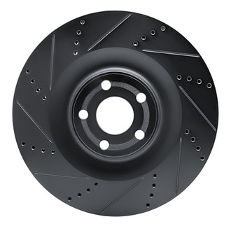 R1 Concepts® - eLINE™ Drilled and Slotted 1-Piece Front Driver Side Brake Rotor