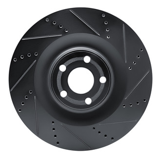 R1 Concepts® - eLINE™ Drilled and Slotted 1-Piece Front Passenger Side Brake Rotor