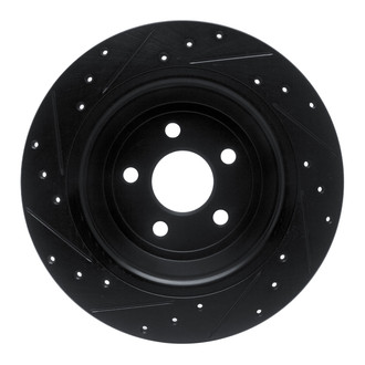 R1 Concepts® - eLINE™ Drilled and Slotted 1-Piece Rear Passenger Side Brake Rotor
