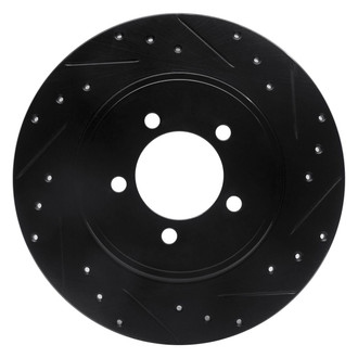 R1 Concepts® - eLINE™ Drilled and Slotted 1-Piece Rear Passenger Side Brake Rotor