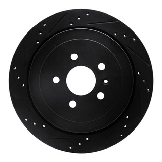 R1 Concepts® - eLINE™ Drilled and Slotted 1-Piece Rear Driver Side Brake Rotor