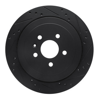 R1 Concepts® - eLINE™ Drilled and Slotted 1-Piece Rear Passenger Side Brake Rotor