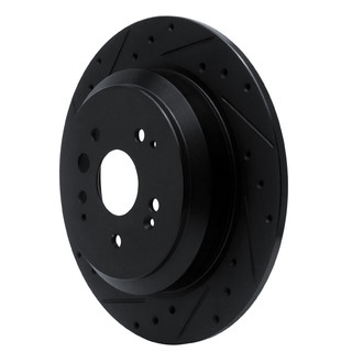 R1 Concepts® - eLINE™ Drilled and Slotted 1-Piece Rear Driver Side Brake Rotor