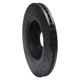 R1 Concepts® - eLINE™ Drilled and Slotted 1-Piece Front Passenger Side Brake Rotor