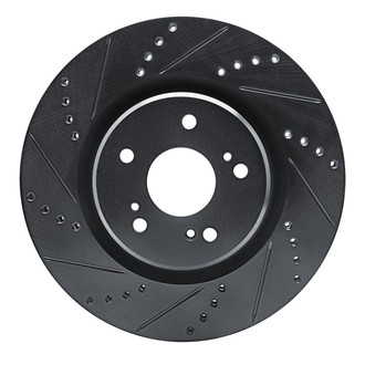 R1 Concepts® - eLINE™ Drilled and Slotted 1-Piece Front Driver Side Brake Rotor