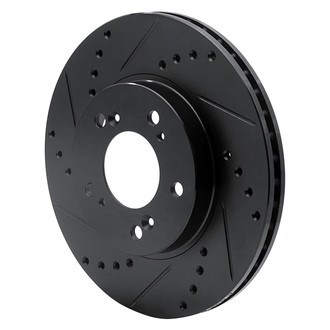 R1 Concepts® - eLINE™ Drilled and Slotted 1-Piece Front Driver Side Brake Rotor