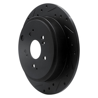 R1 Concepts® - eLINE™ Drilled and Slotted 1-Piece Rear Driver Side Brake Rotor