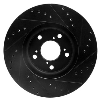 R1 Concepts® - eLINE™ Drilled and Slotted 1-Piece Front Driver Side Brake Rotor