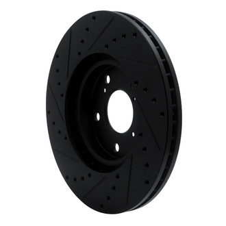 R1 Concepts® - eLINE™ Drilled and Slotted 1-Piece Front Passenger Side Brake Rotor