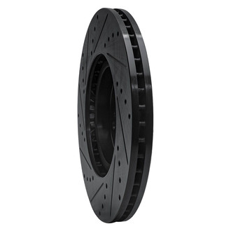 R1 Concepts® - eLINE™ Drilled and Slotted 1-Piece Front Passenger Side Brake Rotor