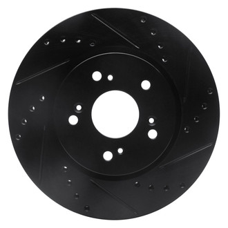 R1 Concepts® - eLINE™ Drilled and Slotted 1-Piece Front Passenger Side Brake Rotor