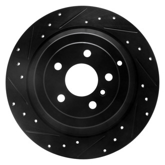 R1 Concepts® - eLINE™ Drilled and Slotted 1-Piece Rear Driver Side Brake Rotor