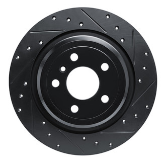 R1 Concepts® - eLINE™ Drilled and Slotted 1-Piece Rear Passenger Side Brake Rotor