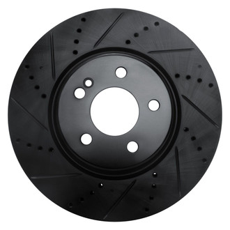 R1 Concepts® - eLINE™ Drilled and Slotted 1-Piece Rear Driver Side Brake Rotor