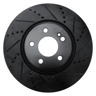 R1 Concepts® - eLINE™ Drilled and Slotted 1-Piece Rear Passenger Side Brake Rotor