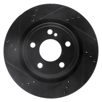 R1 Concepts® - eLINE™ Drilled and Slotted 1-Piece Rear Driver Side Brake Rotor