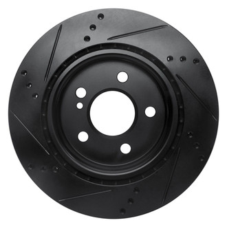 R1 Concepts® - eLINE™ Drilled and Slotted 1-Piece Rear Passenger Side Brake Rotor