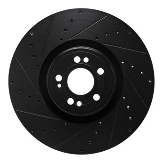 R1 Concepts® - eLINE™ Drilled and Slotted 1-Piece Front Driver Side Brake Rotor