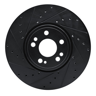 R1 Concepts® - eLINE™ Drilled and Slotted 1-Piece Front Driver Side Brake Rotor