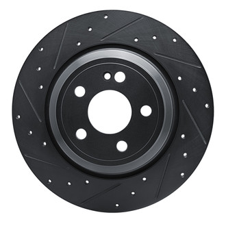 R1 Concepts® - eLINE™ Drilled and Slotted 1-Piece Rear Driver Side Brake Rotor