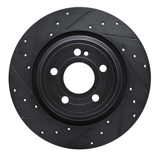 R1 Concepts® - eLINE™ Drilled and Slotted 1-Piece Rear Driver Side Brake Rotor