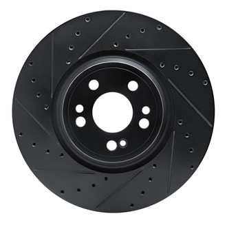 R1 Concepts® - eLINE™ Drilled and Slotted 1-Piece Front Driver Side Brake Rotor
