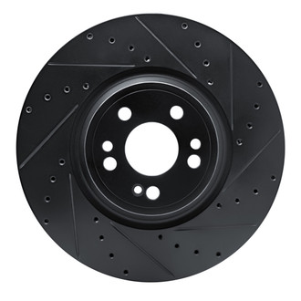 R1 Concepts® - eLINE™ Drilled and Slotted 1-Piece Front Passenger Side Brake Rotor