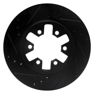 R1 Concepts® - eLINE™ Drilled and Slotted 1-Piece Front Driver Side Brake Rotor