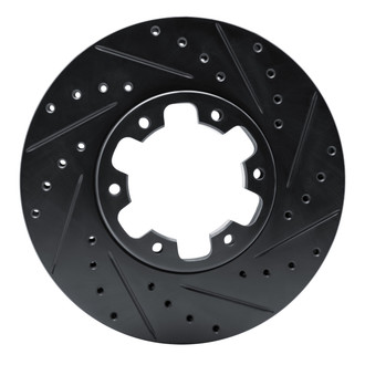 R1 Concepts® - eLINE™ Drilled and Slotted 1-Piece Front Passenger Side Brake Rotor