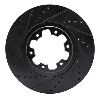 R1 Concepts® - eLINE™ Drilled and Slotted 1-Piece Front Brake Rotor