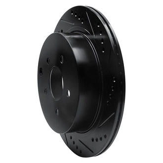 R1 Concepts® - eLINE™ Drilled and Slotted 1-Piece Rear Passenger Side Brake Rotor