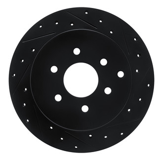 R1 Concepts® - eLINE™ Drilled and Slotted 1-Piece Rear Passenger Side Brake Rotor